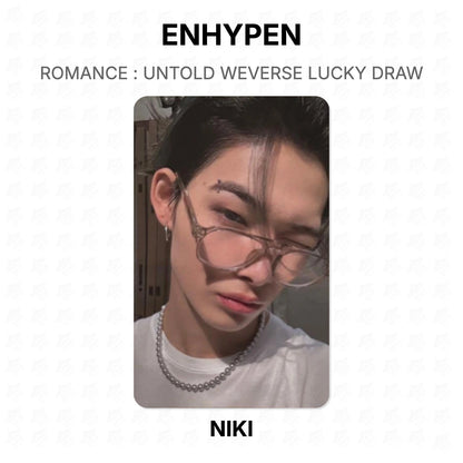 ENHYPEN ROMANCE : UNTOLD WEVERSE LUCKY DRAW Official Photocard