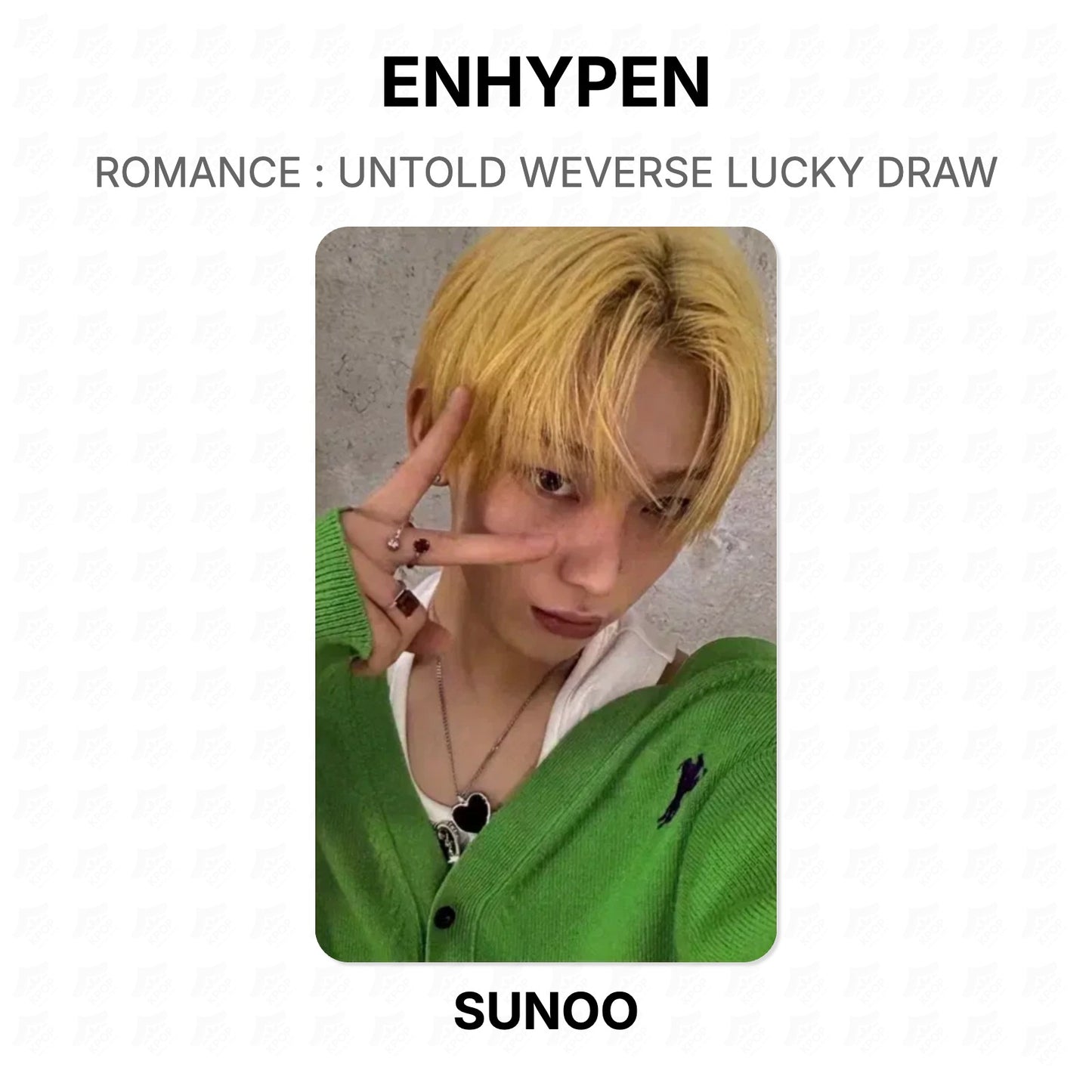 ENHYPEN ROMANCE : UNTOLD WEVERSE LUCKY DRAW Official Photocard