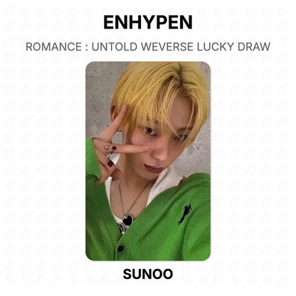 ENHYPEN ROMANCE : UNTOLD WEVERSE LUCKY DRAW Official Photocard