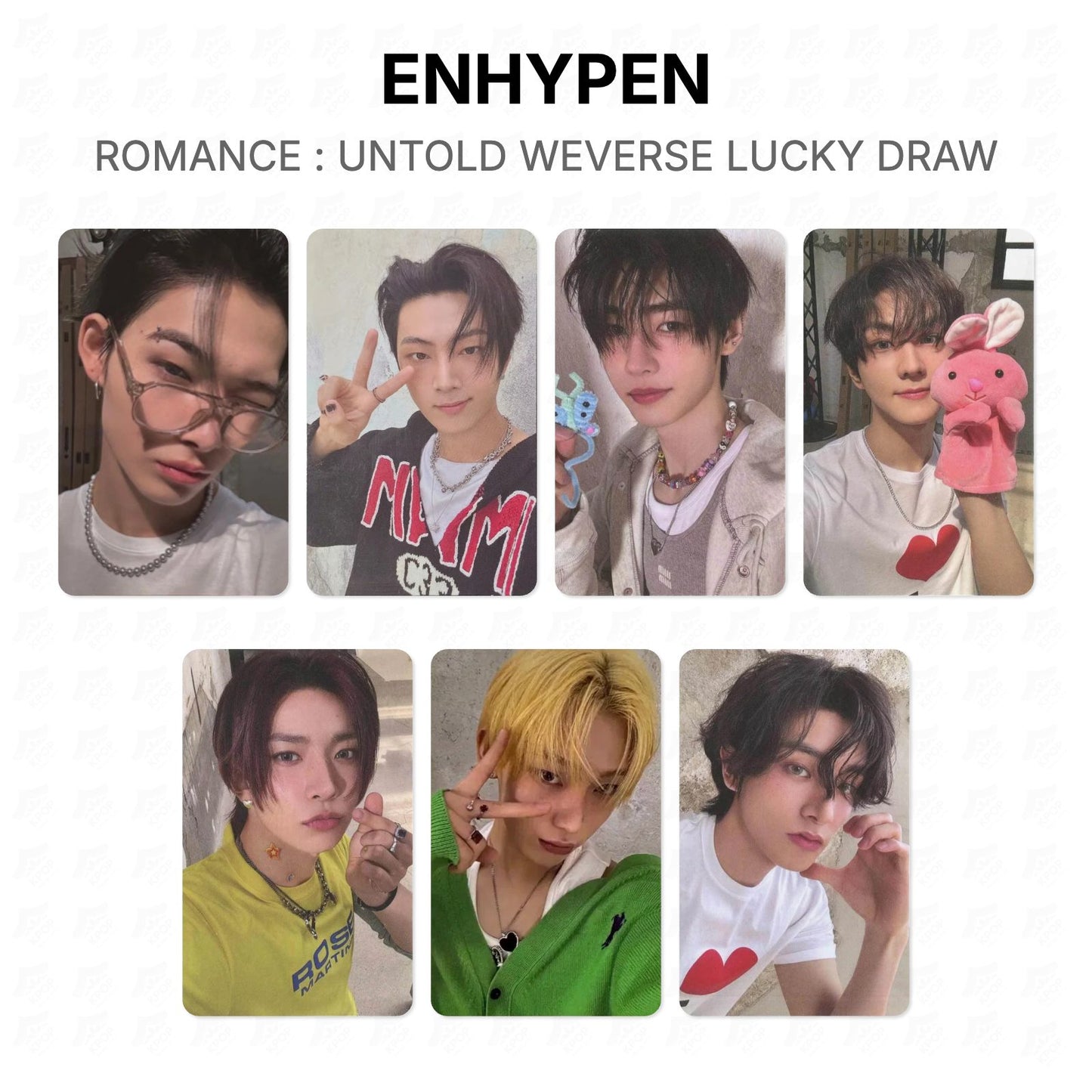 ENHYPEN ROMANCE : UNTOLD WEVERSE LUCKY DRAW Official Photocard