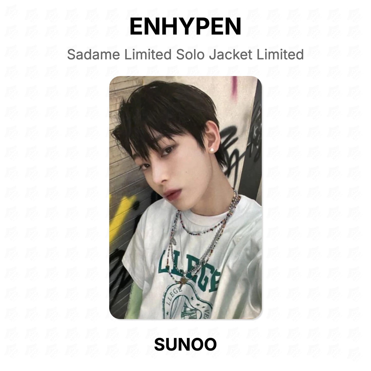 ENHYPEN Sadame Limited Solo Jacket Limited Official Photocard