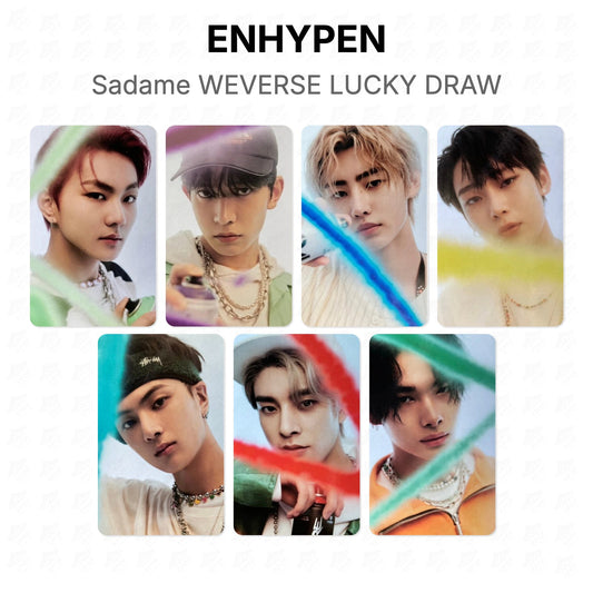 ENHYPEN Sadame WEVERSE LUCKY DRAW Official Photocard