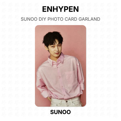ENHYPEN SUNOO DIY PHOTO CARD GARLAND Official Photocard