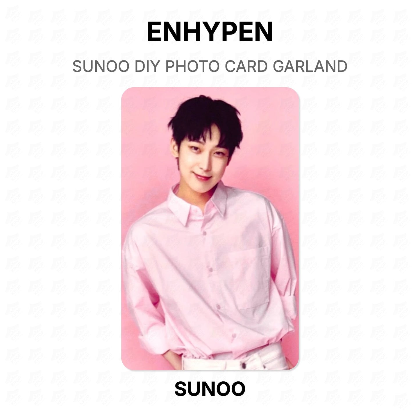 ENHYPEN SUNOO DIY PHOTO CARD GARLAND Official Photocard