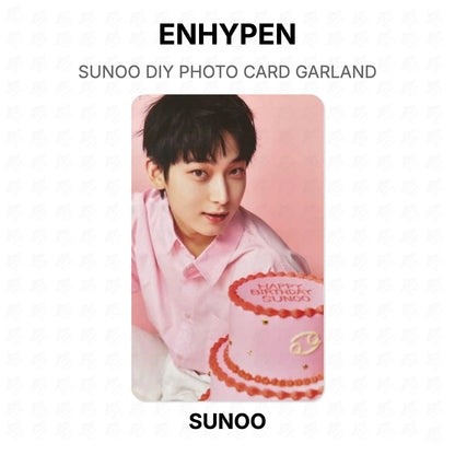 ENHYPEN SUNOO DIY PHOTO CARD GARLAND Official Photocard