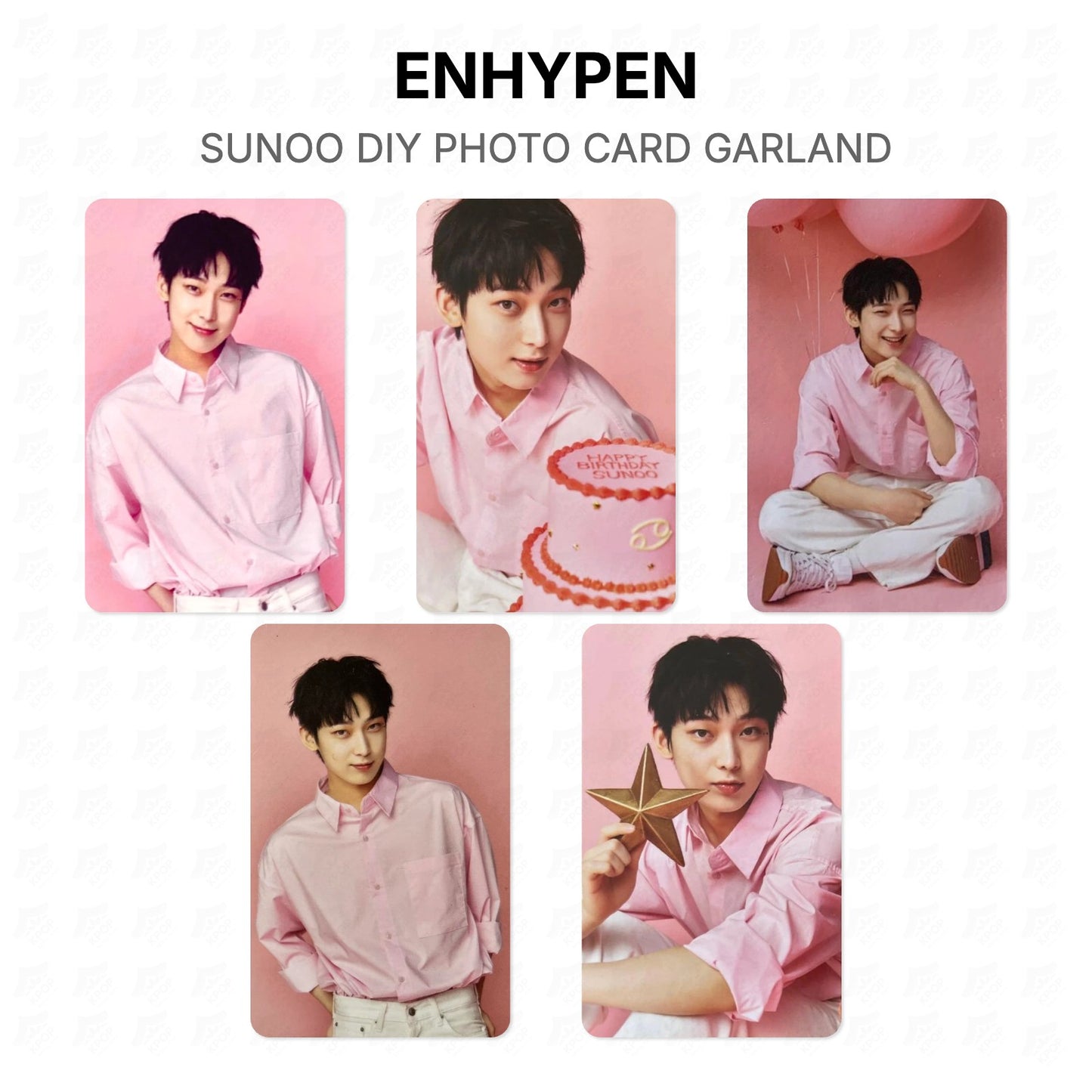 ENHYPEN SUNOO DIY PHOTO CARD GARLAND Official Photocard