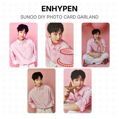ENHYPEN SUNOO DIY PHOTO CARD GARLAND Official Photocard