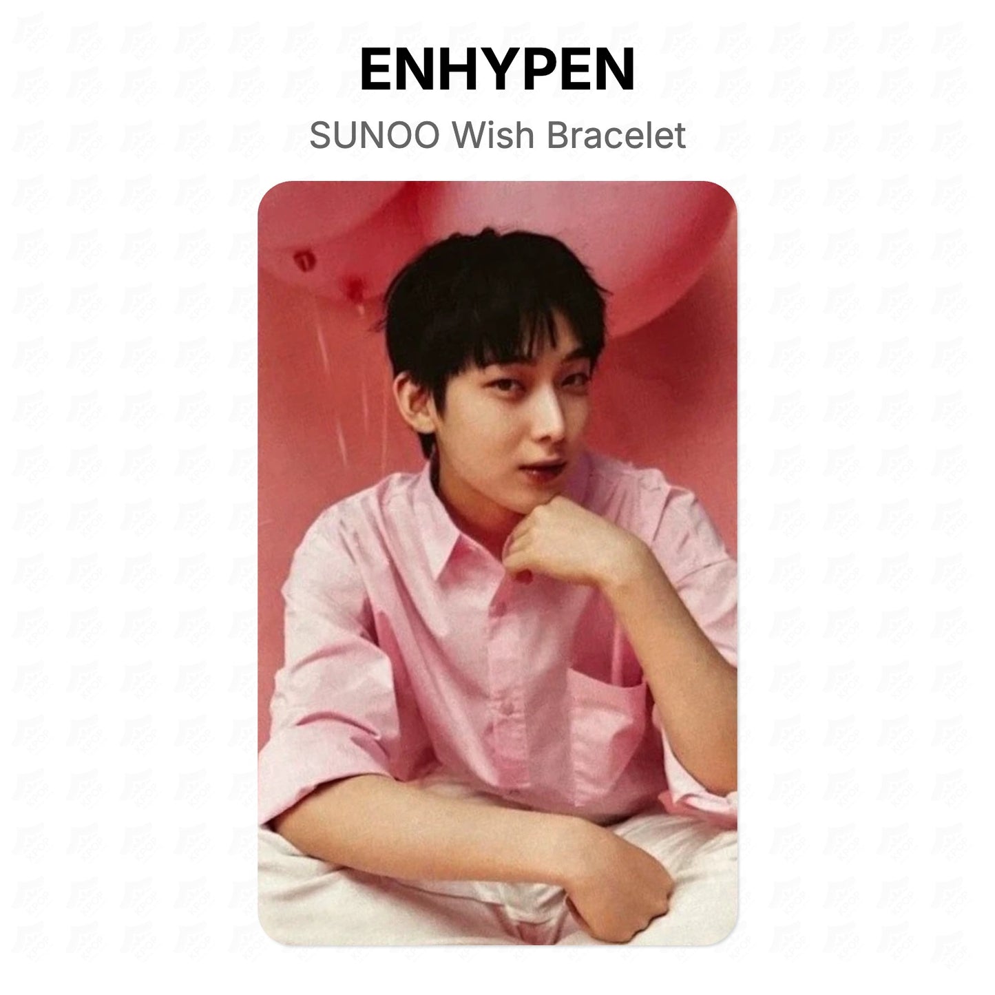 ENHYPEN SUNOO Wish Bracelet Official Photocard