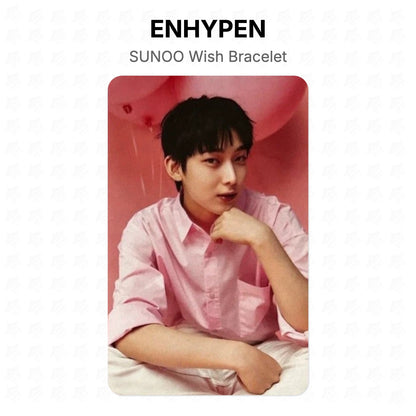 ENHYPEN SUNOO Wish Bracelet Official Photocard