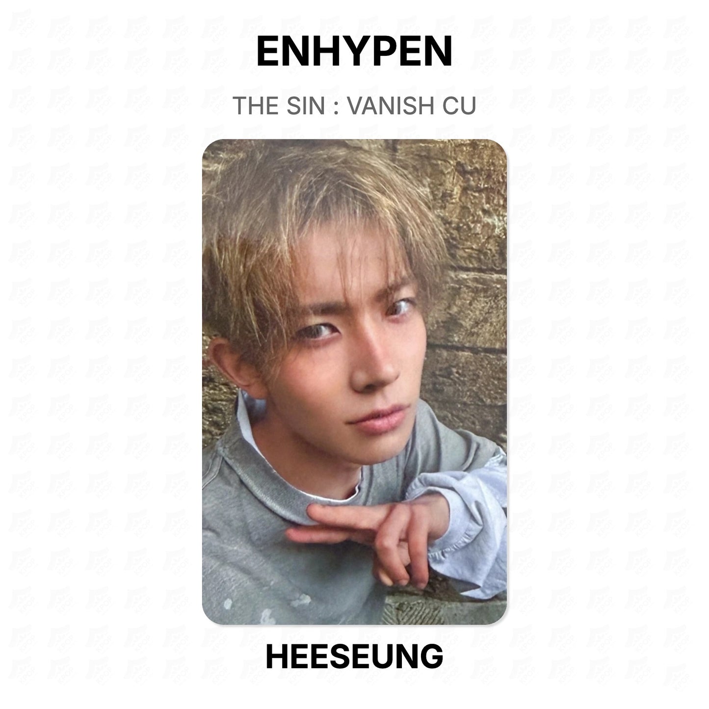 ENHYPEN THE SIN : VANISH CU Official Photocard