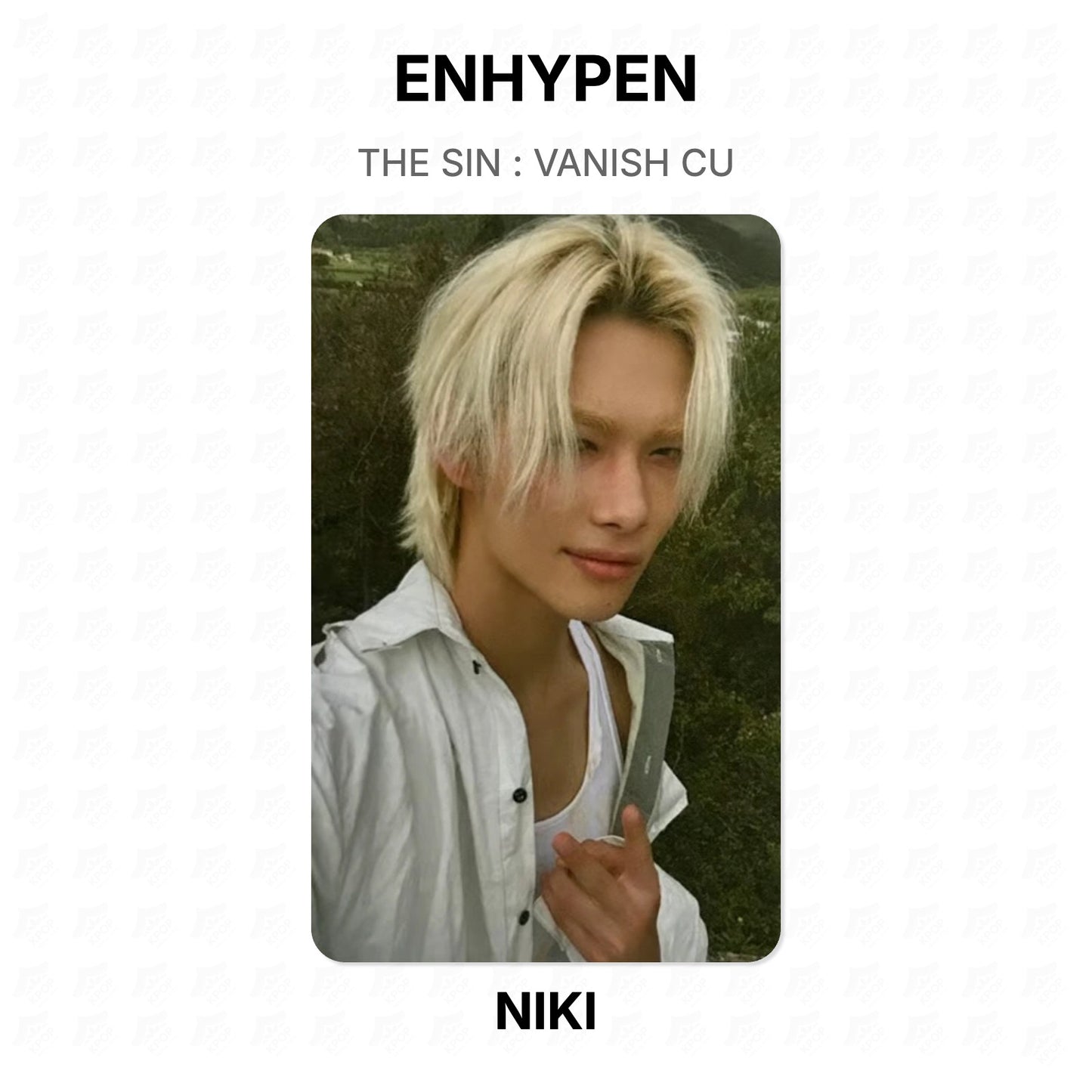 ENHYPEN THE SIN : VANISH CU Official Photocard
