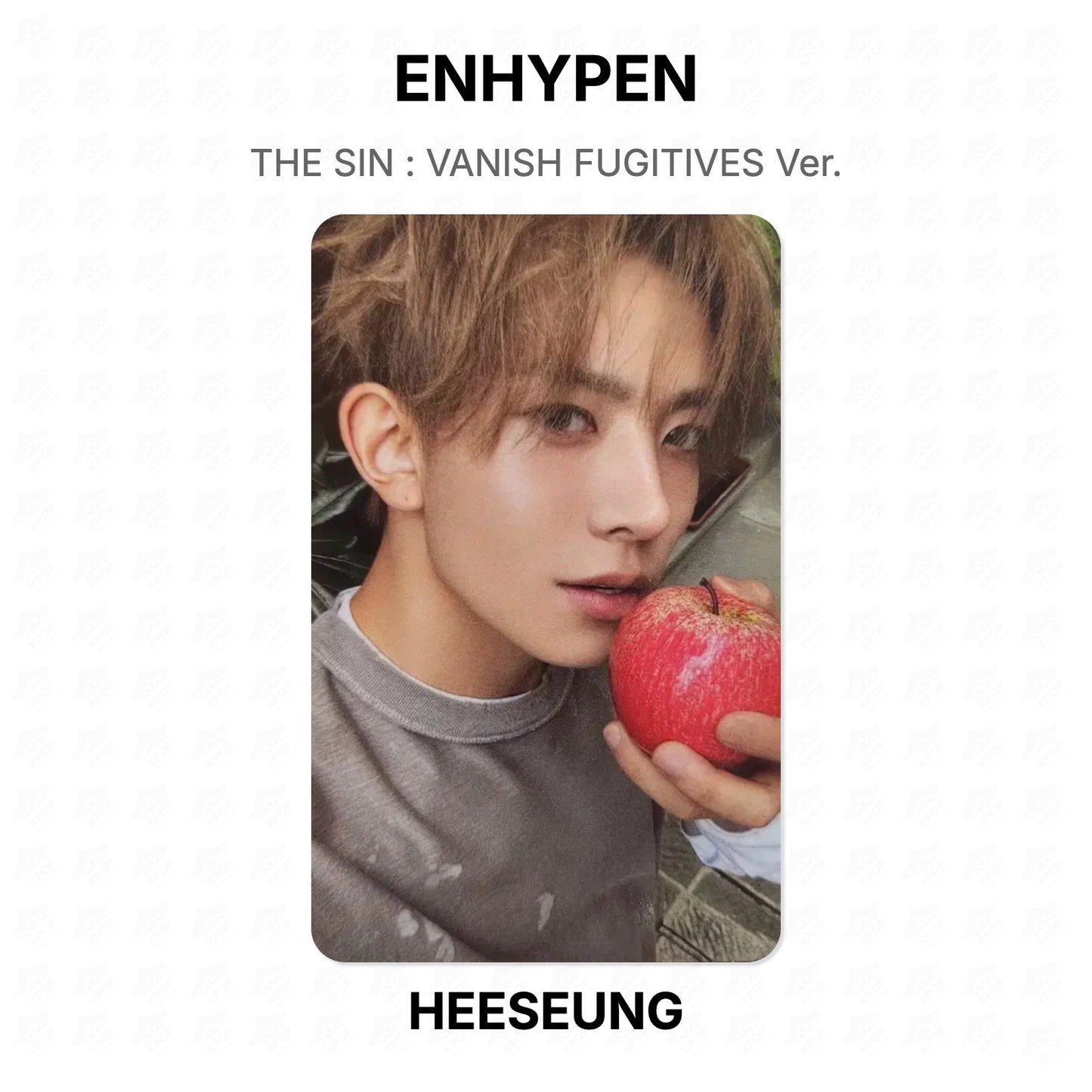 ENHYPEN THE SIN : VANISH FUGITIVES Ver. Official Photocard