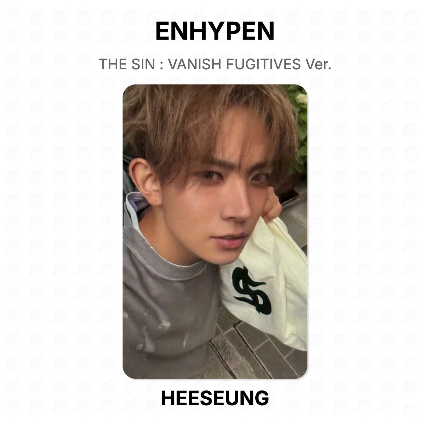 ENHYPEN THE SIN : VANISH FUGITIVES Ver. Official Photocard
