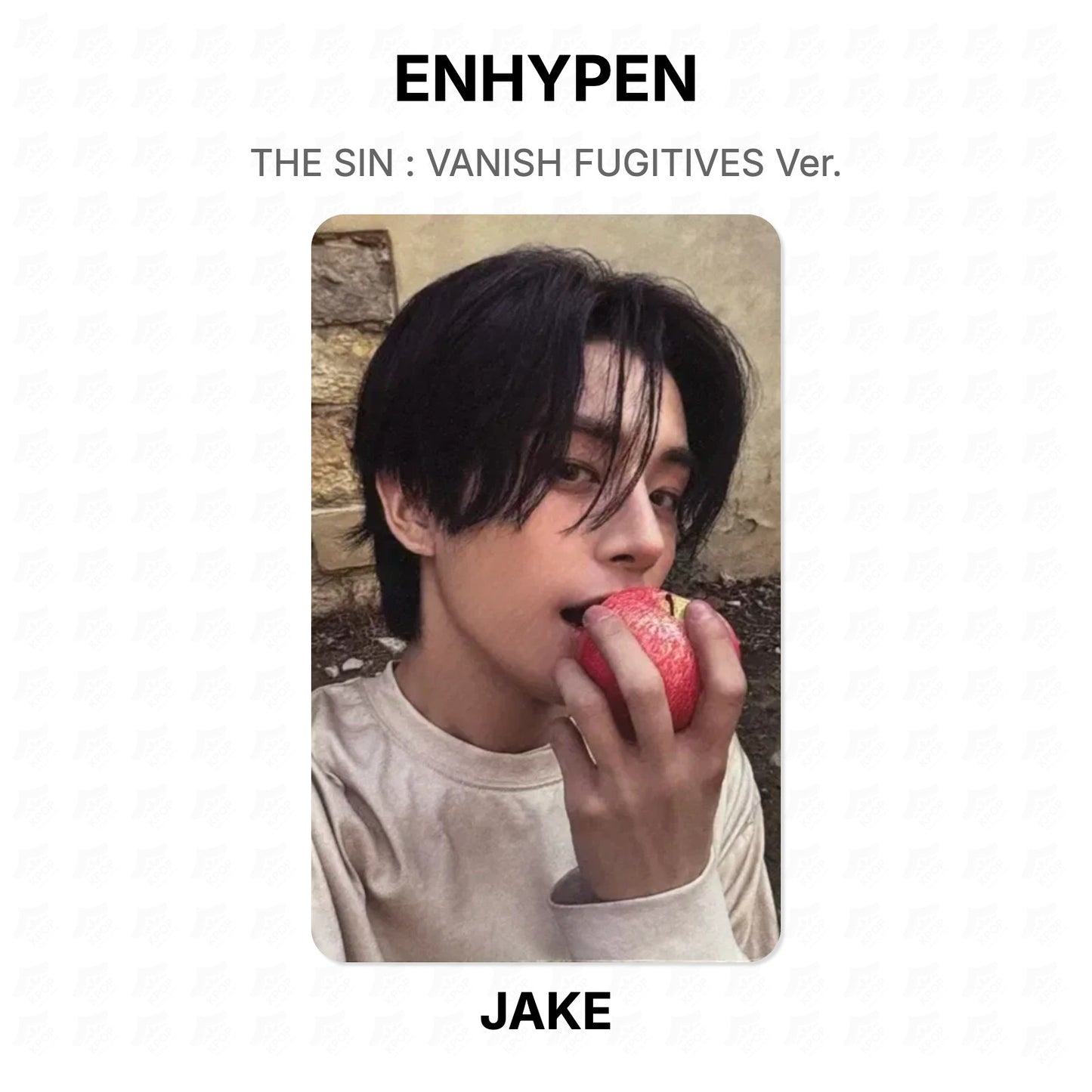 ENHYPEN THE SIN : VANISH FUGITIVES Ver. Official Photocard