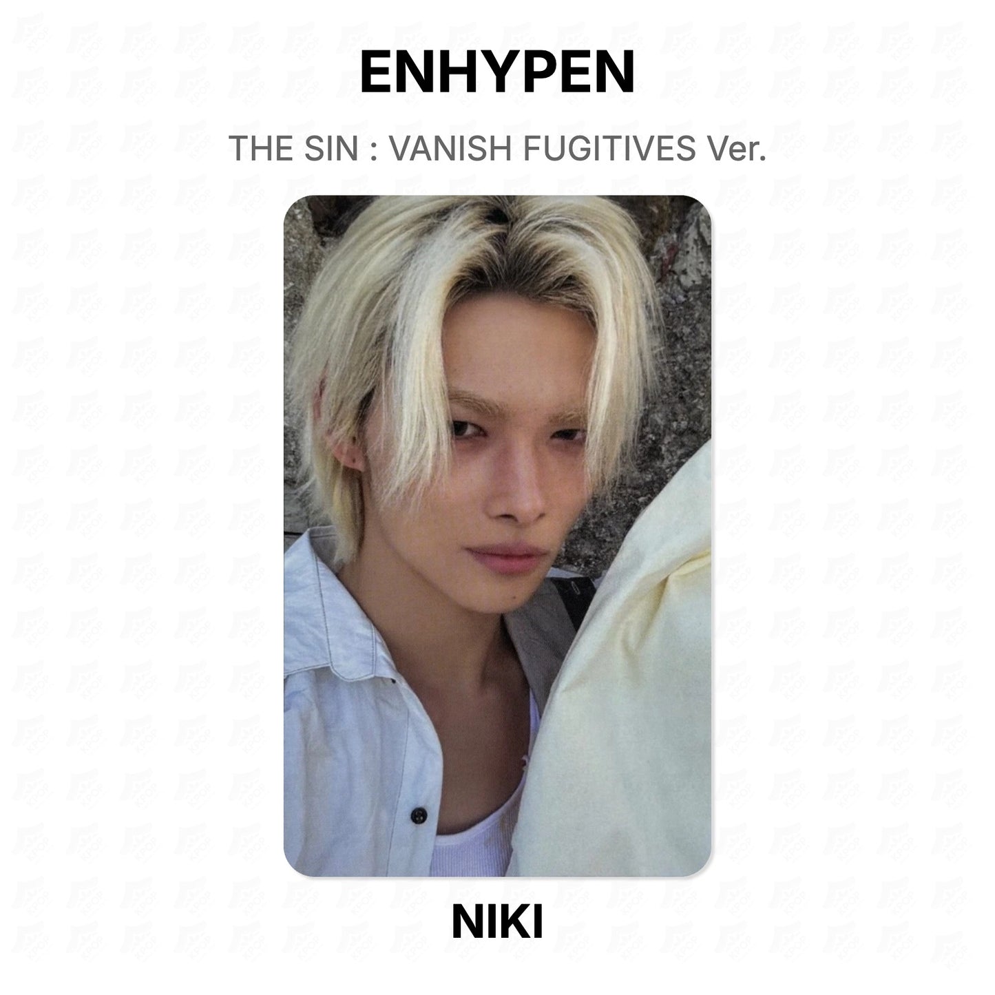 ENHYPEN THE SIN : VANISH FUGITIVES Ver. Official Photocard