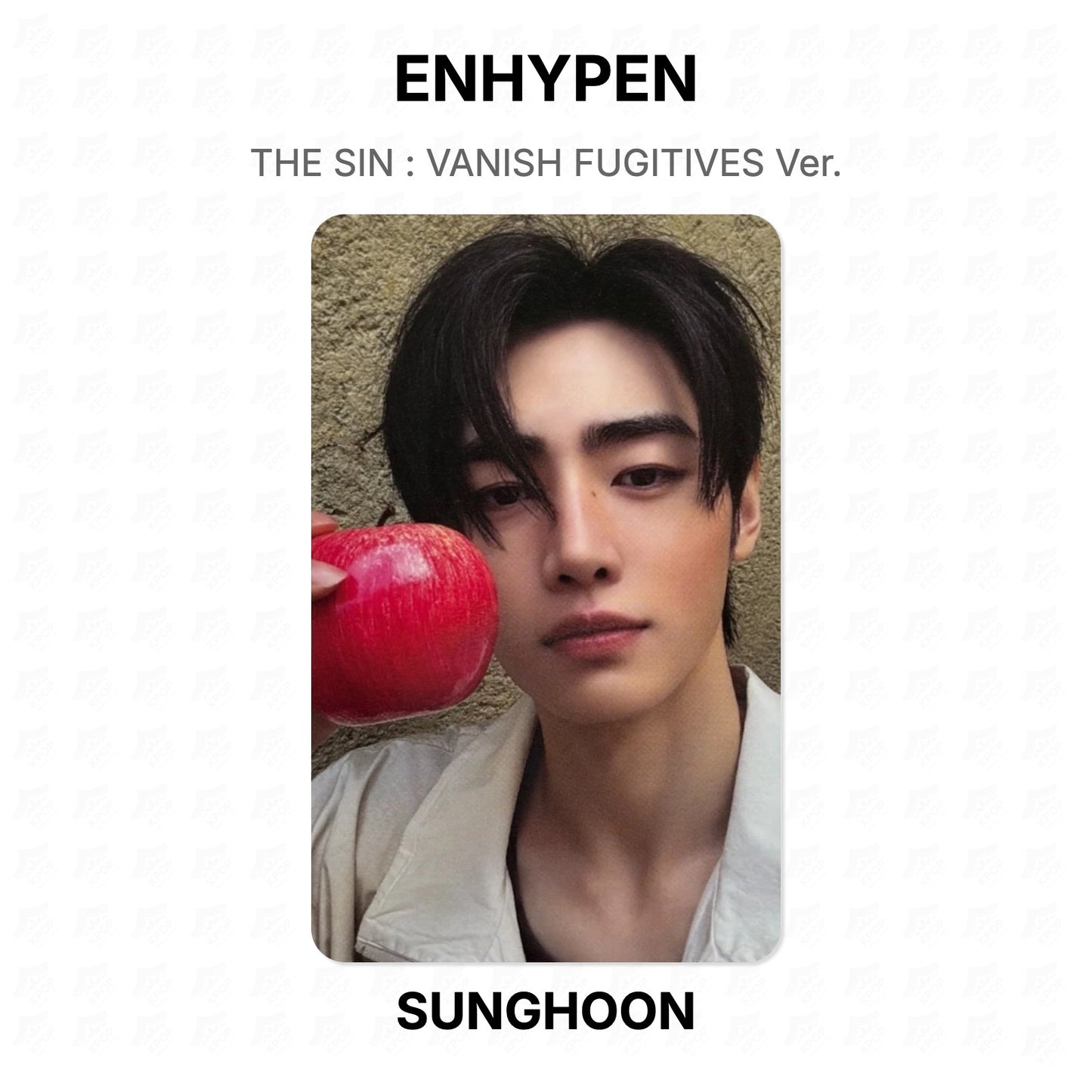 ENHYPEN THE SIN : VANISH FUGITIVES Ver. Official Photocard