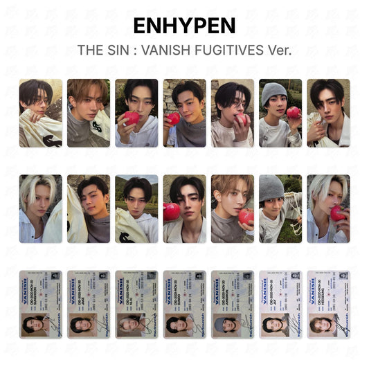ENHYPEN THE SIN : VANISH FUGITIVES Ver. Official Photocard