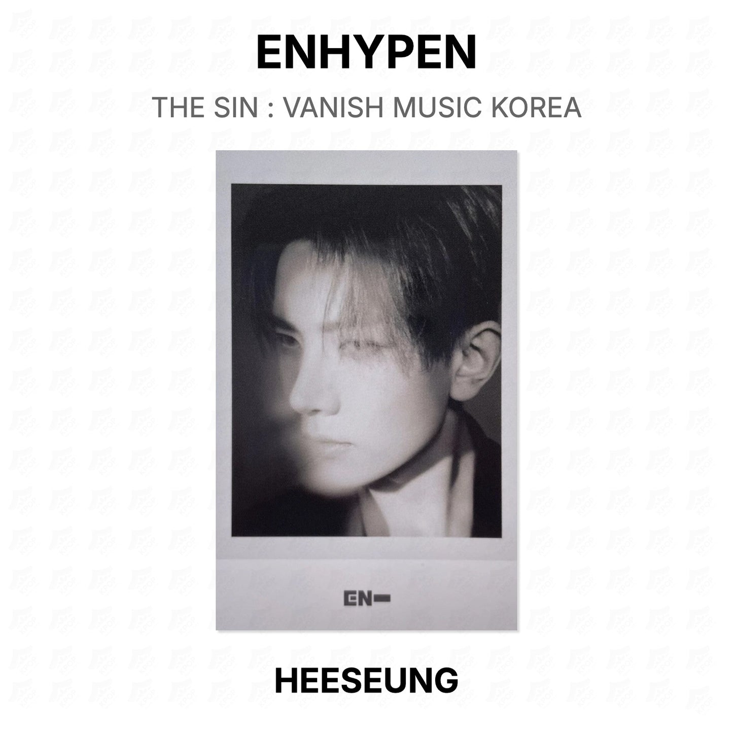 ENHYPEN THE SIN : VANISH MUSIC KOREA Official Photocard