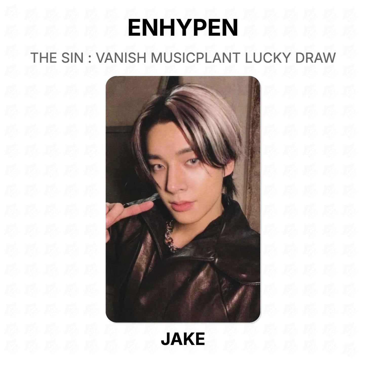 ENHYPEN THE SIN : VANISH MUSICPLANT LUCKY DRAW Official Photocard