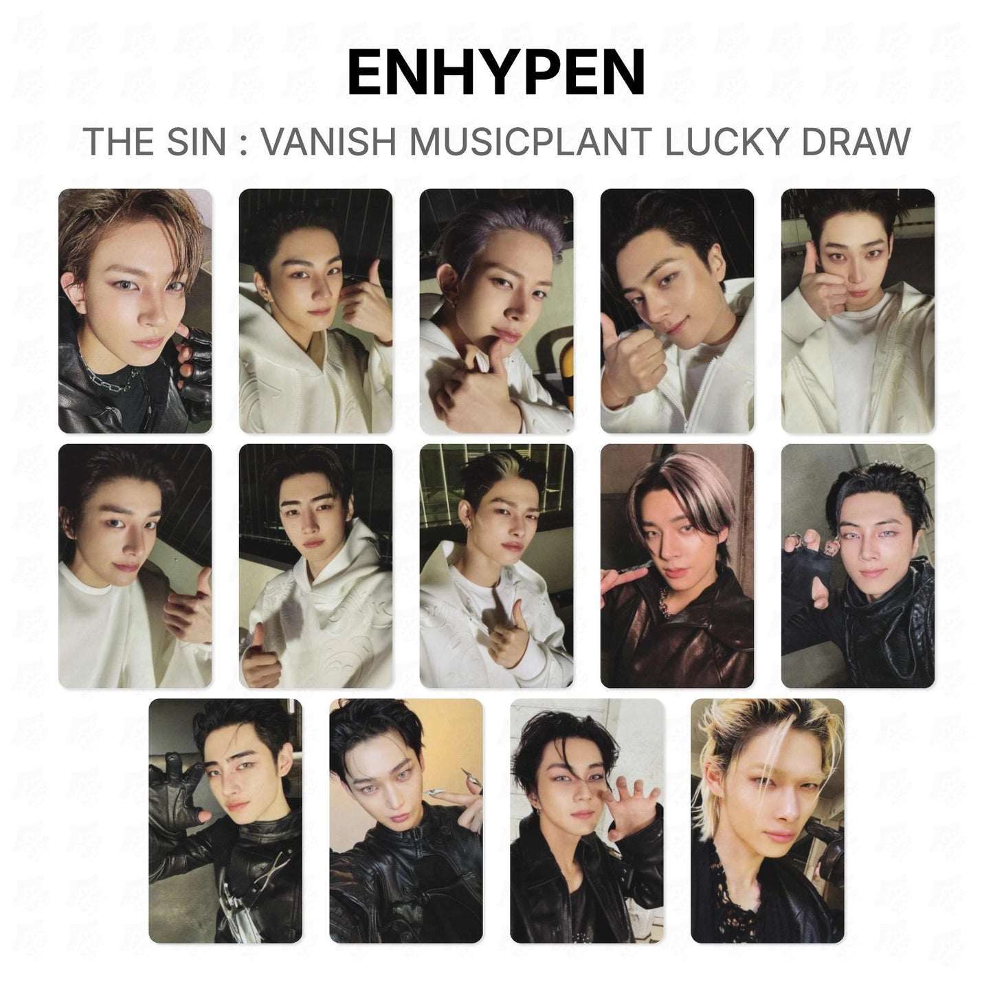 ENHYPEN THE SIN : VANISH MUSICPLANT LUCKY DRAW Official Photocard