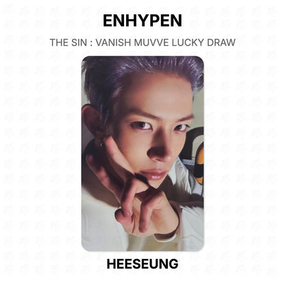 ENHYPEN THE SIN : VANISH MUVVE LUCKY DRAW Official Photocard