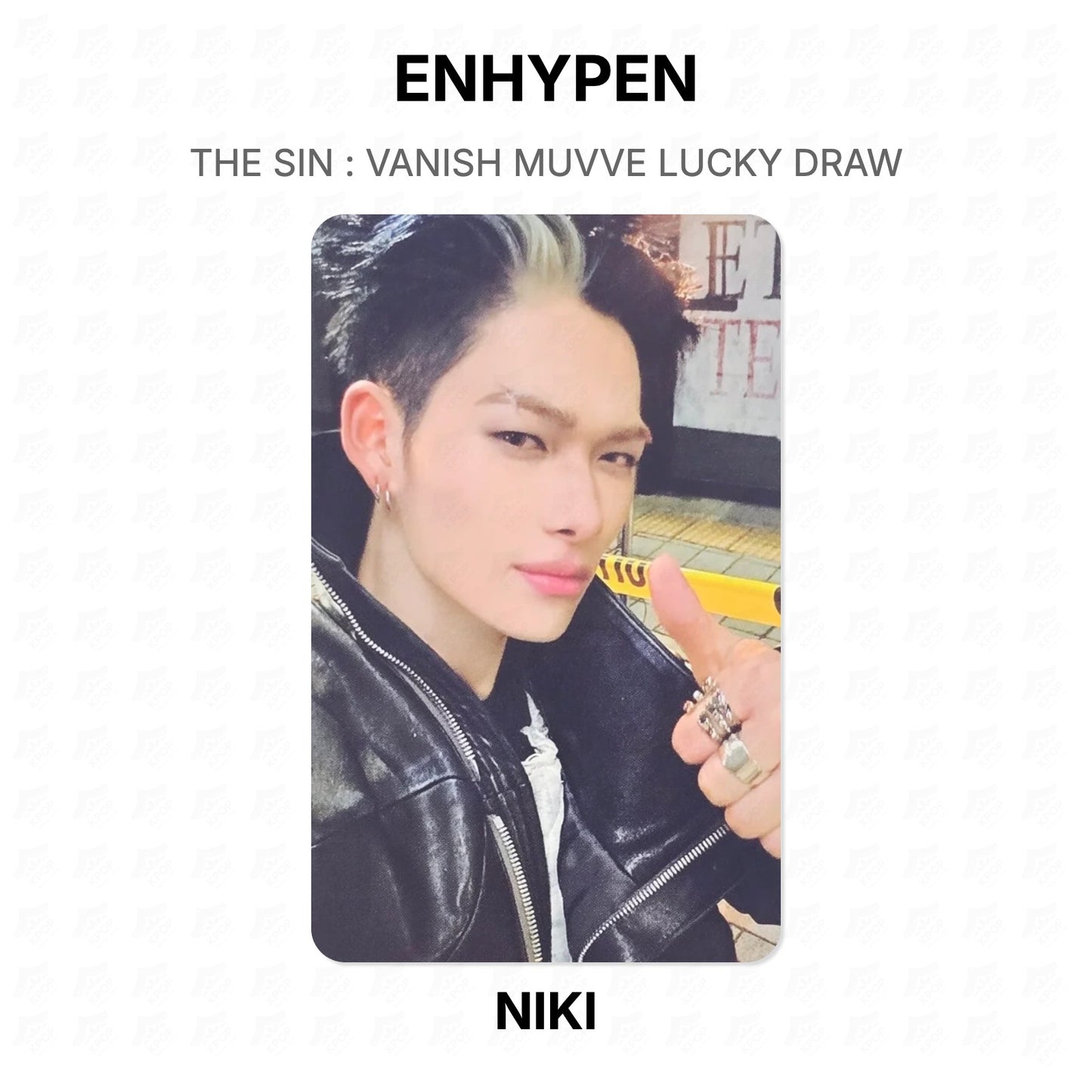 ENHYPEN THE SIN : VANISH MUVVE LUCKY DRAW Official Photocard