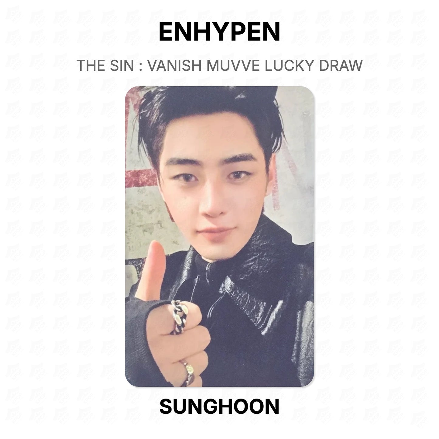 ENHYPEN THE SIN : VANISH MUVVE LUCKY DRAW Official Photocard