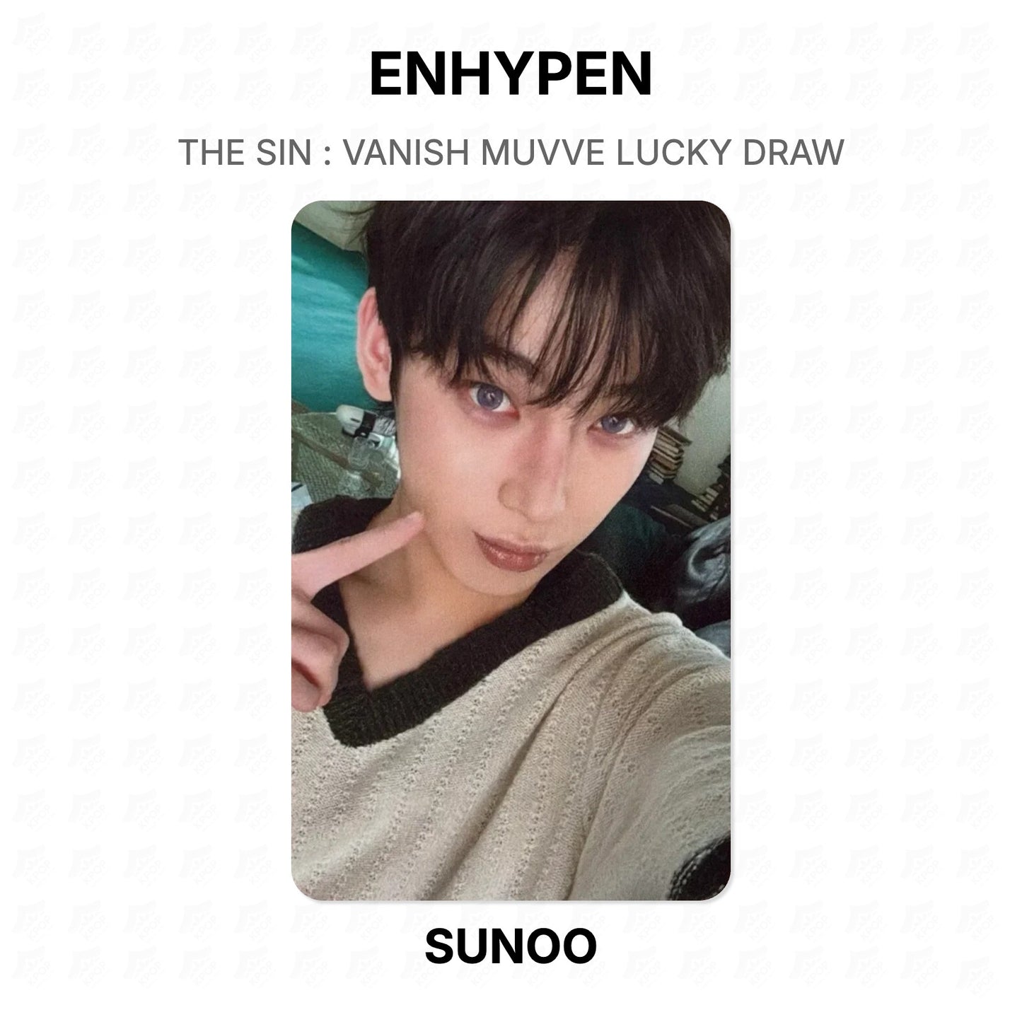 ENHYPEN THE SIN : VANISH MUVVE LUCKY DRAW Official Photocard