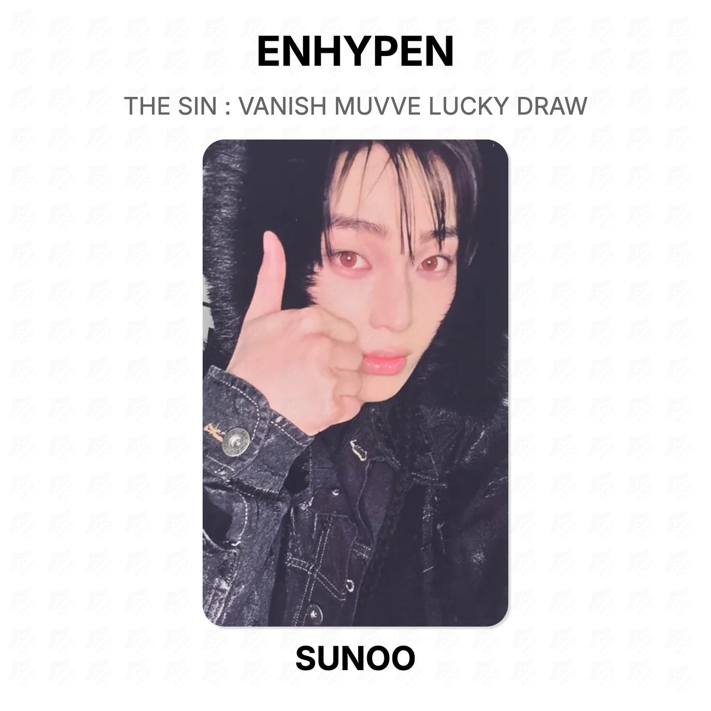 ENHYPEN THE SIN : VANISH MUVVE LUCKY DRAW Official Photocard