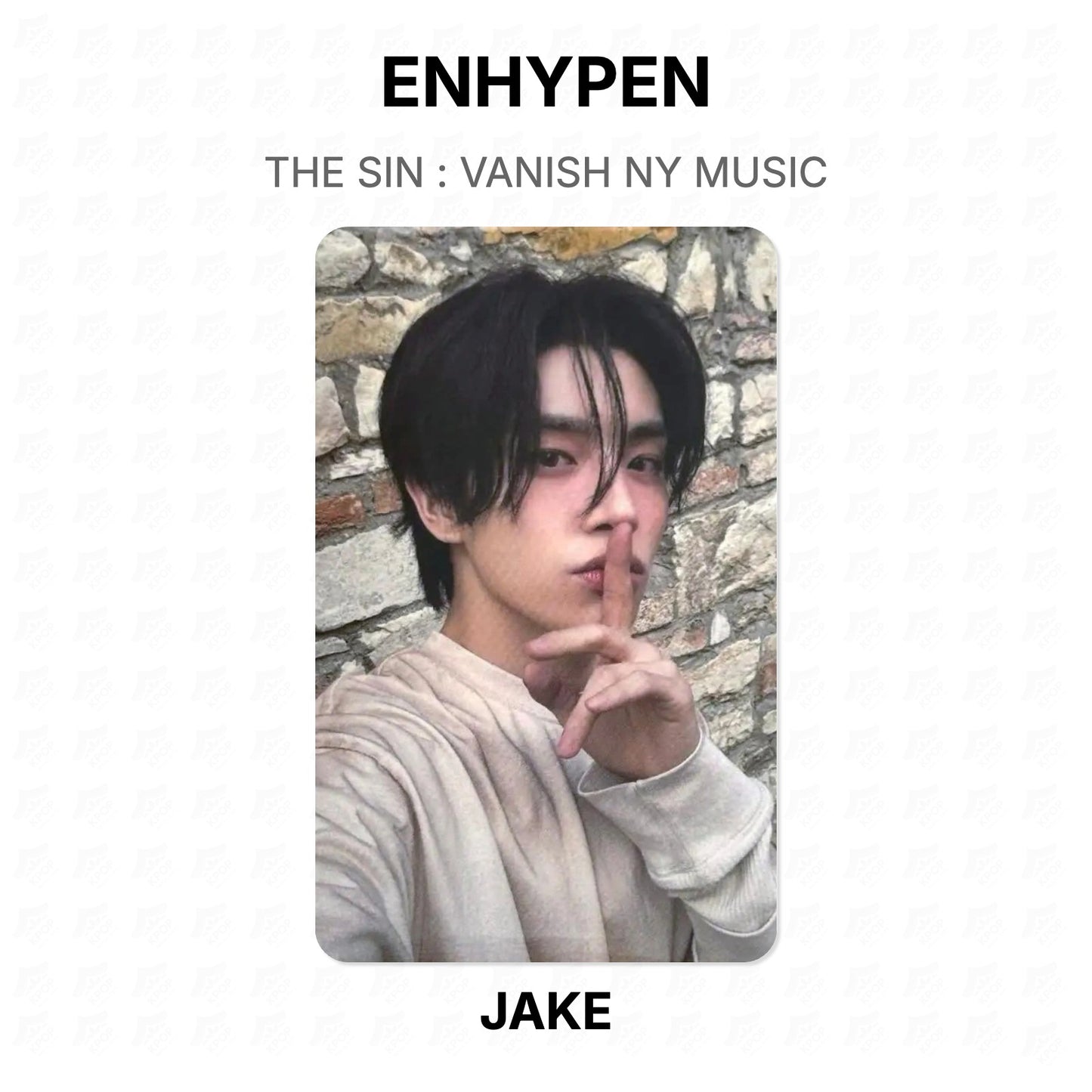 ENHYPEN THE SIN : VANISH NY MUSIC Official Photocard
