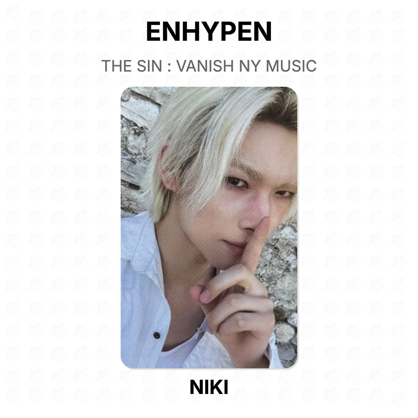 ENHYPEN THE SIN : VANISH NY MUSIC Official Photocard