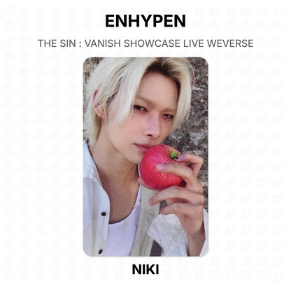 ENHYPEN THE SIN : VANISH SHOWCASE LIVE WEVERSE Official Photocard