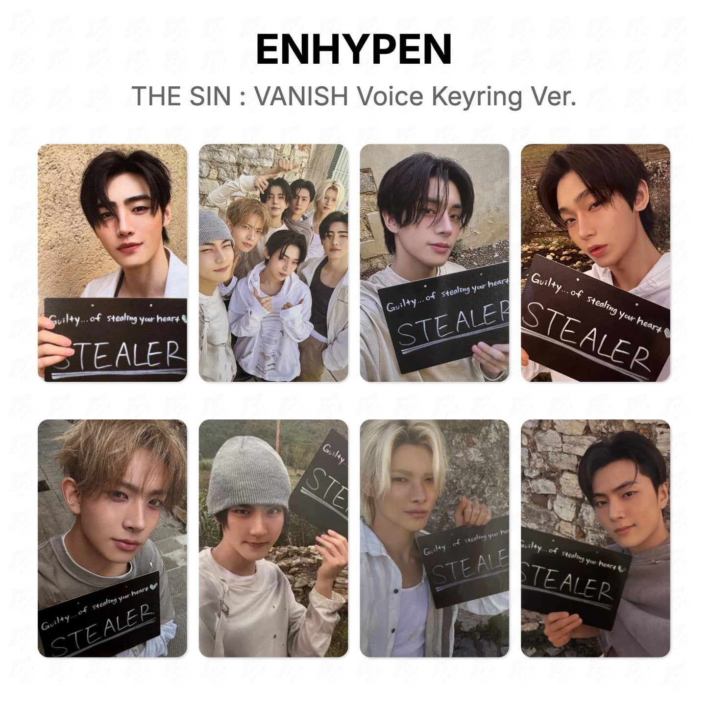 ENHYPEN THE SIN : VANISH Voice Keyring Ver. Official Photocard