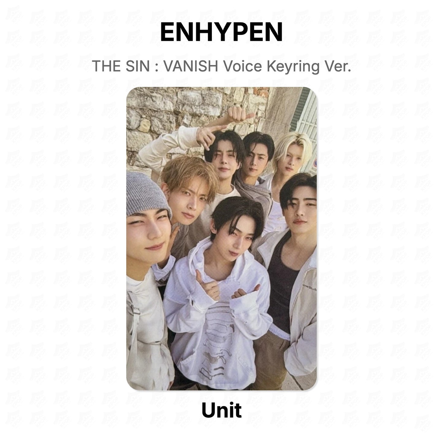 ENHYPEN THE SIN : VANISH Voice Keyring Ver. Official Photocard