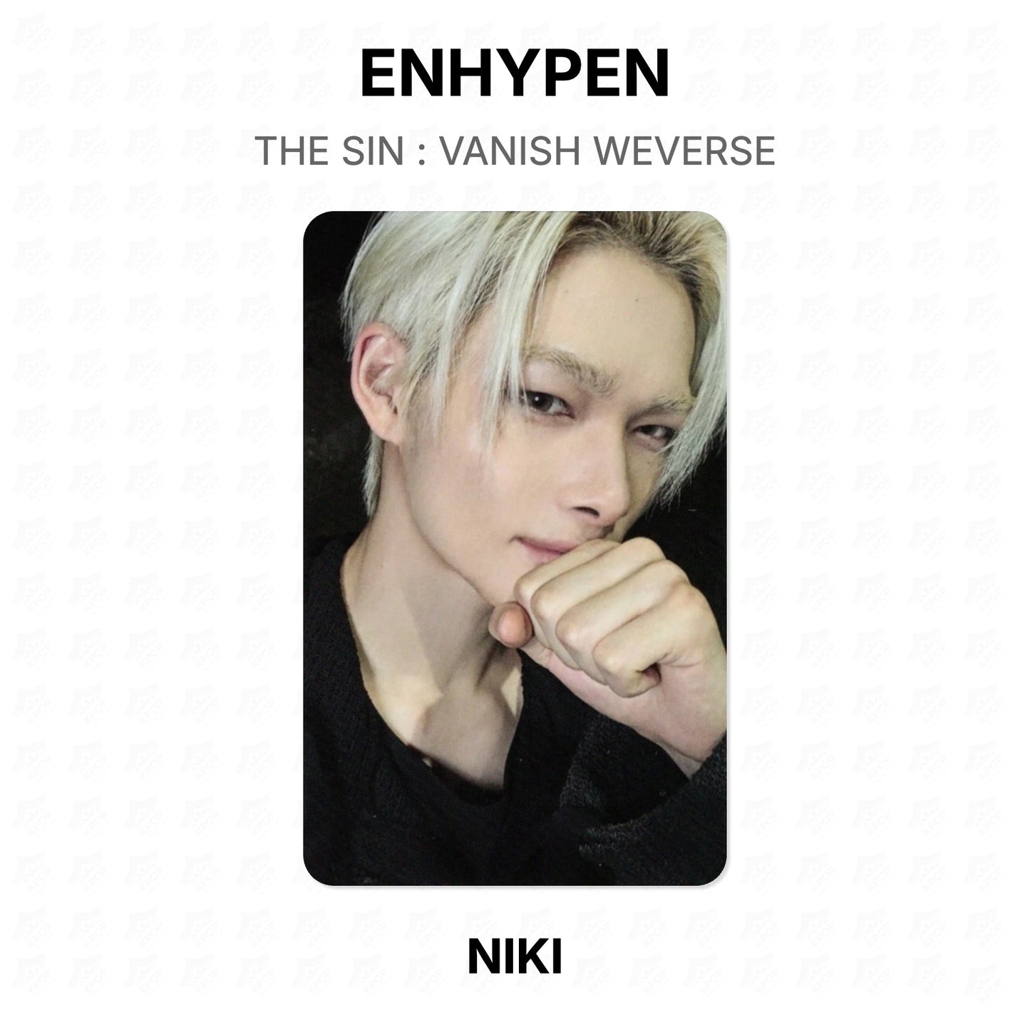 ENHYPEN THE SIN : VANISH WEVERSE Official Photocard