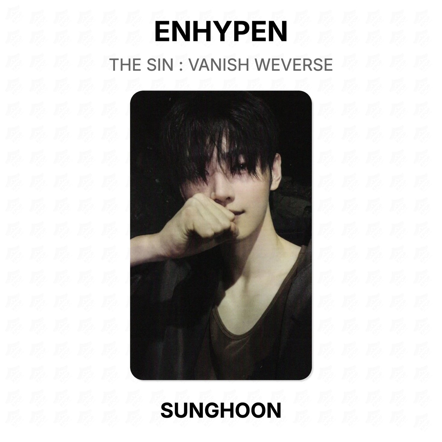 ENHYPEN THE SIN : VANISH WEVERSE Official Photocard