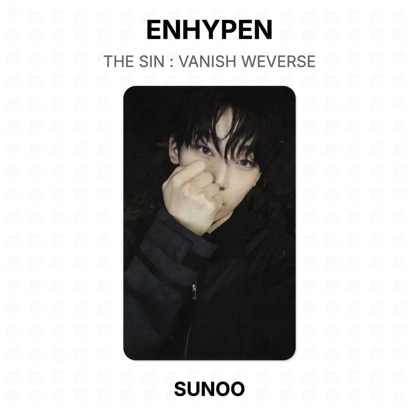 ENHYPEN THE SIN : VANISH WEVERSE Official Photocard