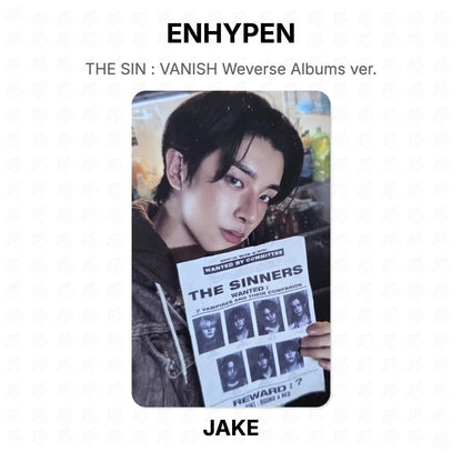 ENHYPEN THE SIN : VANISH Weverse Albums ver. Official Photocard