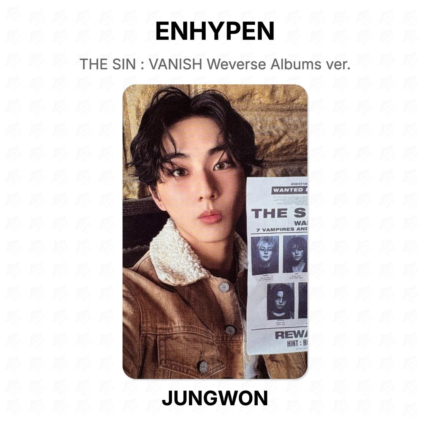 ENHYPEN THE SIN : VANISH Weverse Albums ver. Official Photocard