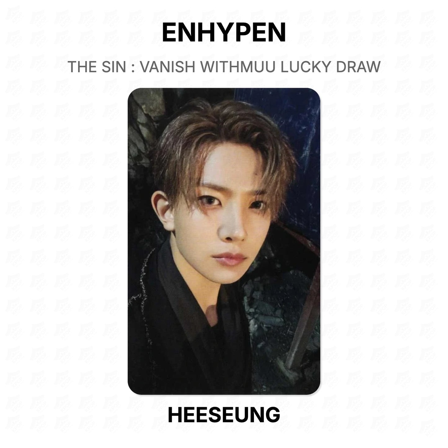 ENHYPEN THE SIN : VANISH WITHMUU LUCKY DRAW Official Photocard