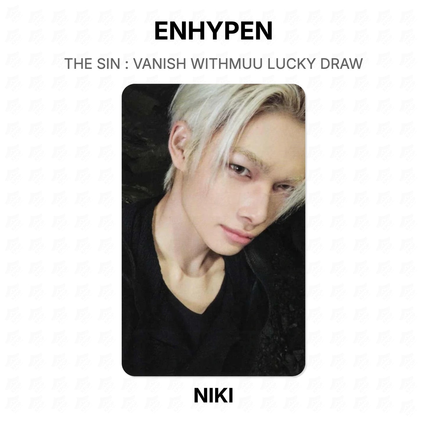 ENHYPEN THE SIN : VANISH WITHMUU LUCKY DRAW Official Photocard