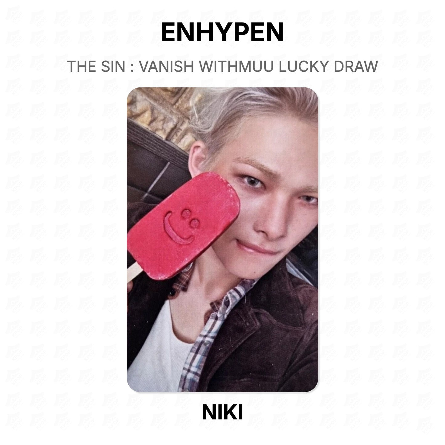 ENHYPEN THE SIN : VANISH WITHMUU LUCKY DRAW Official Photocard