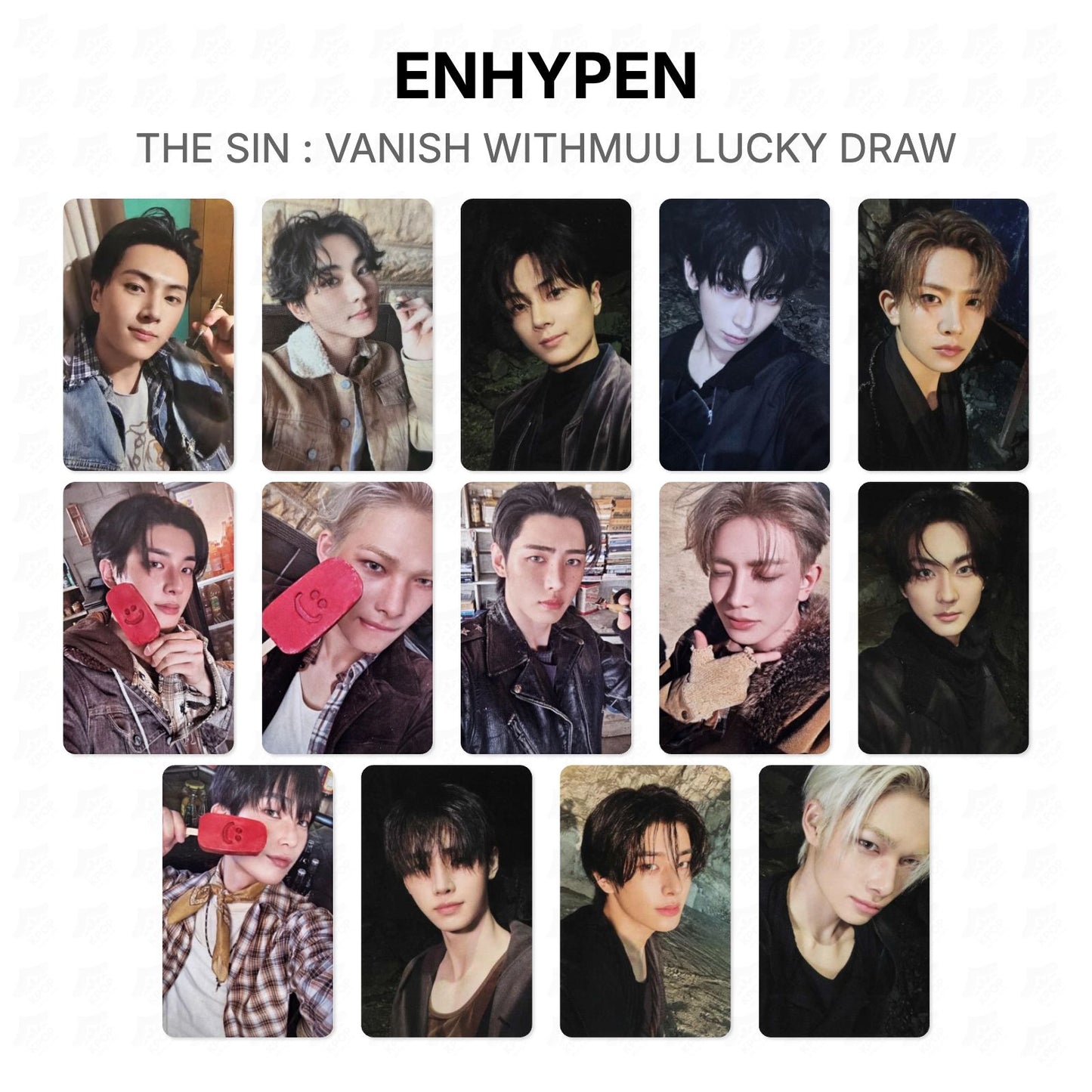 ENHYPEN THE SIN : VANISH WITHMUU LUCKY DRAW Official Photocard