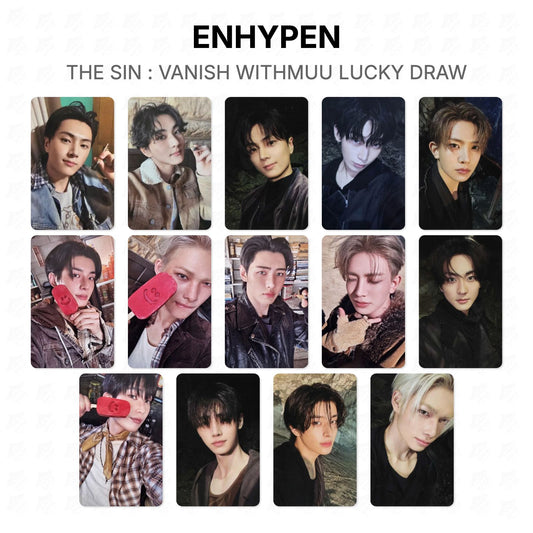 ENHYPEN THE SIN : VANISH WITHMUU LUCKY DRAW Official Photocard