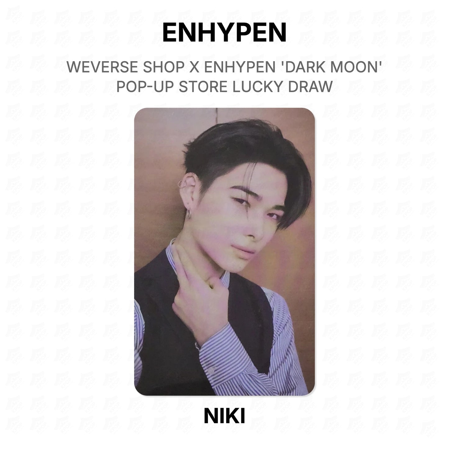 ENHYPEN WEVERSE SHOP X ENHYPEN 'DARK MOON' POP-UP STORE LUCKY DRAW Official Photocard