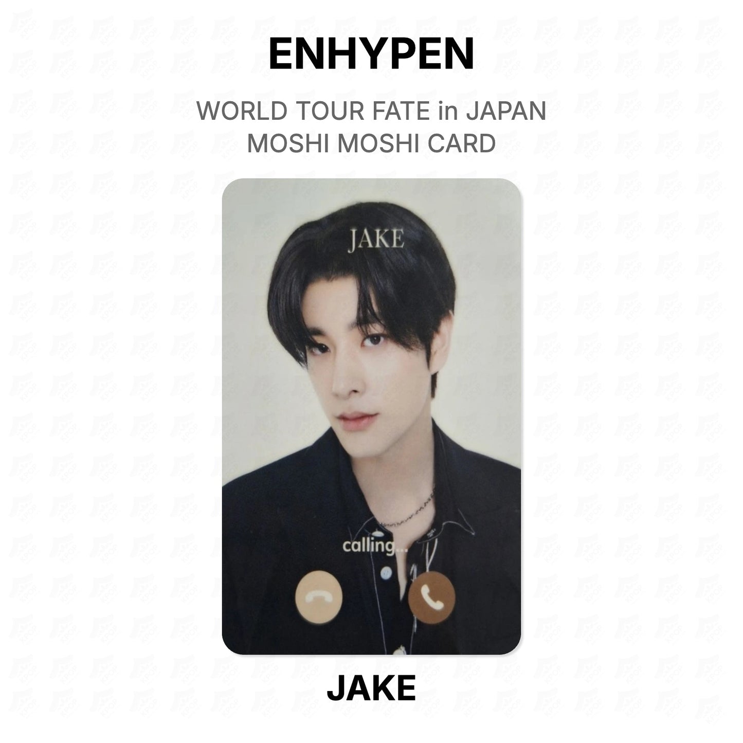 ENHYPEN WORLD TOUR FATE in JAPAN MOSHI MOSHI CARD Official Photocard