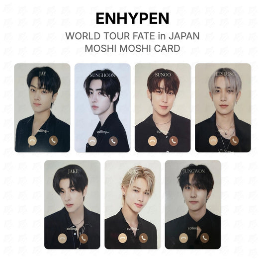ENHYPEN WORLD TOUR FATE in JAPAN MOSHI MOSHI CARD Official Photocard