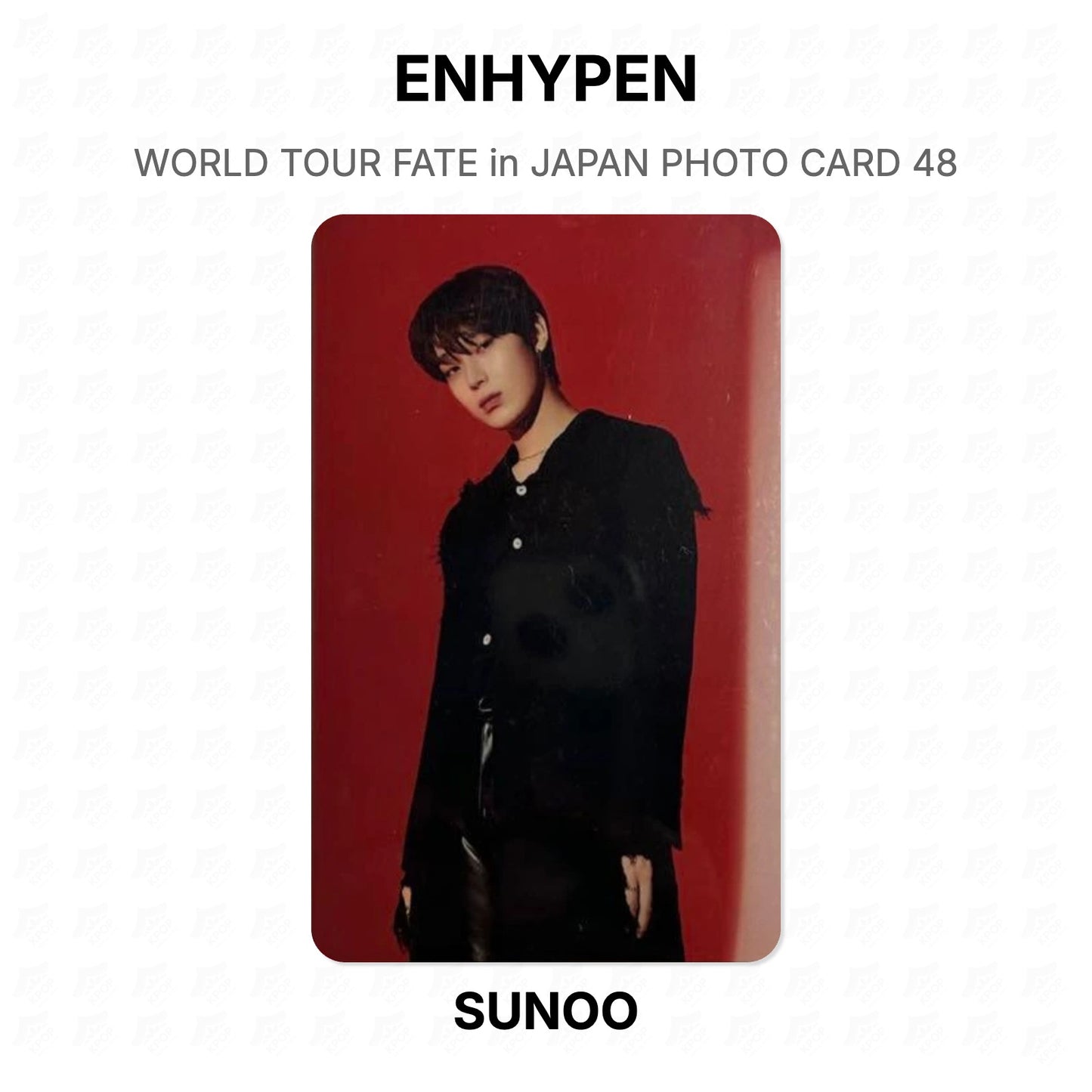 ENHYPEN WORLD TOUR FATE in JAPAN PHOTO CARD 48 Official Photocard