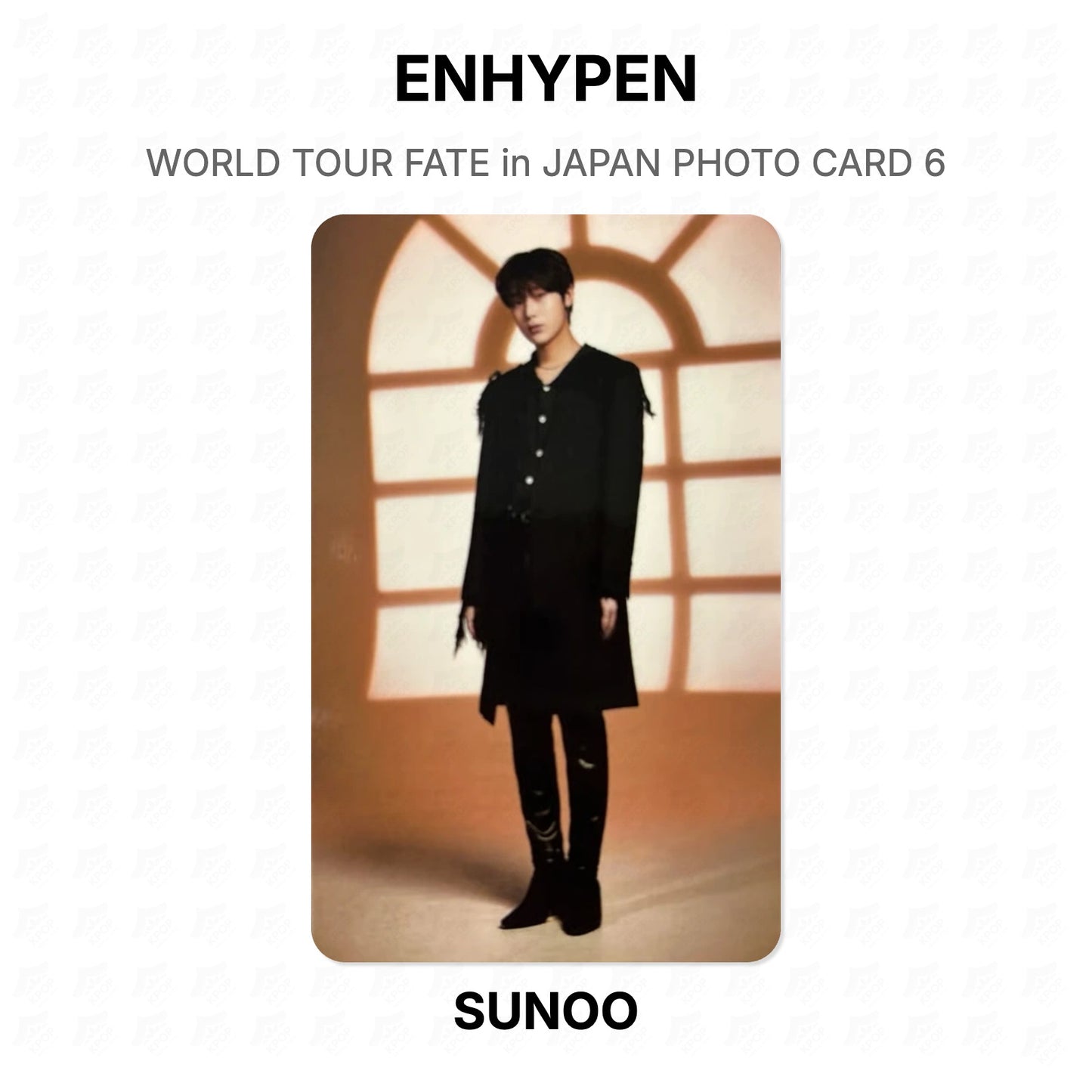 ENHYPEN WORLD TOUR FATE in JAPAN PHOTO CARD 6 Official Photocard