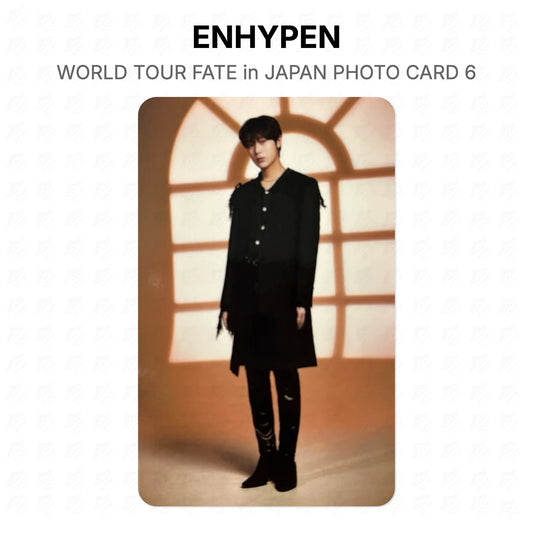 ENHYPEN WORLD TOUR FATE in JAPAN PHOTO CARD 6 Official Photocard